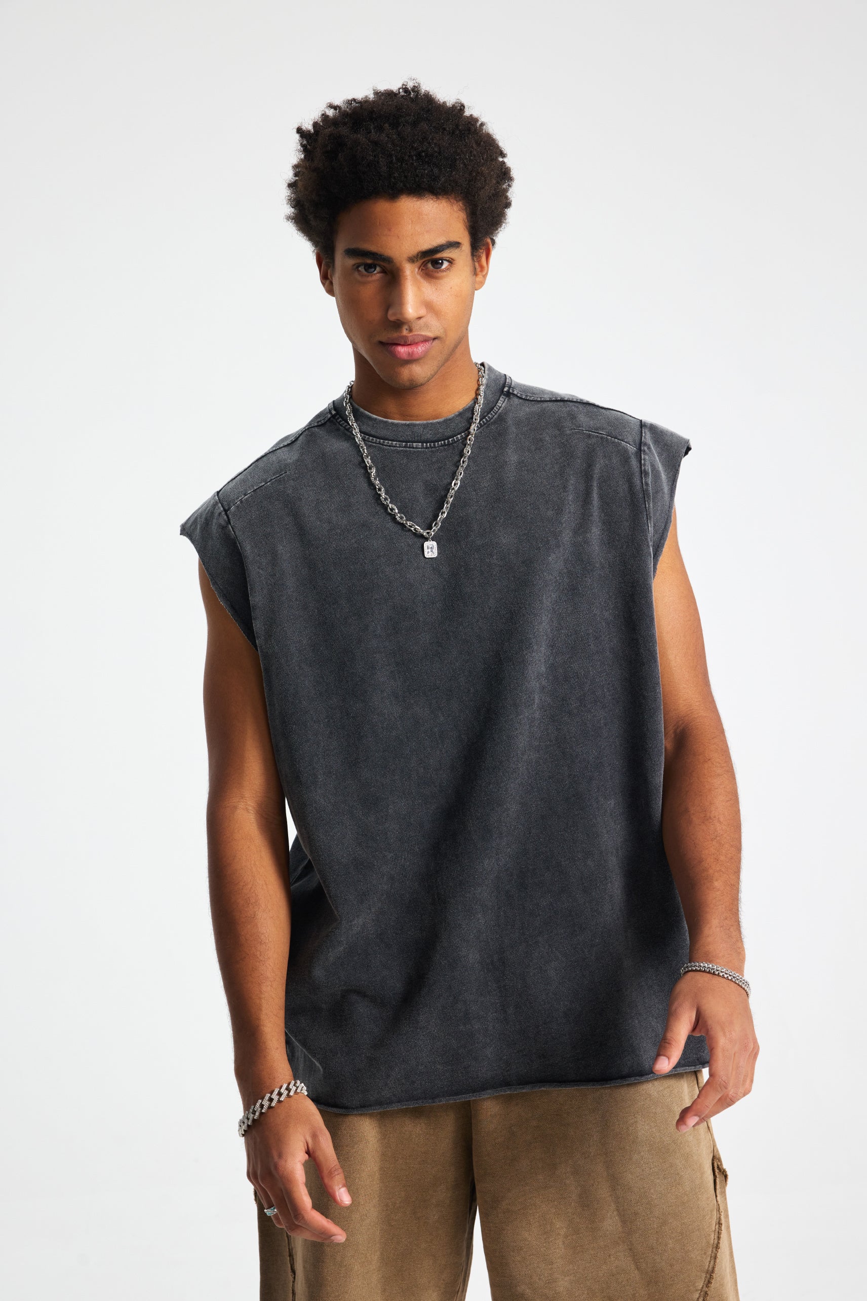 Siggnia AshForge Washed Sleeveless Top