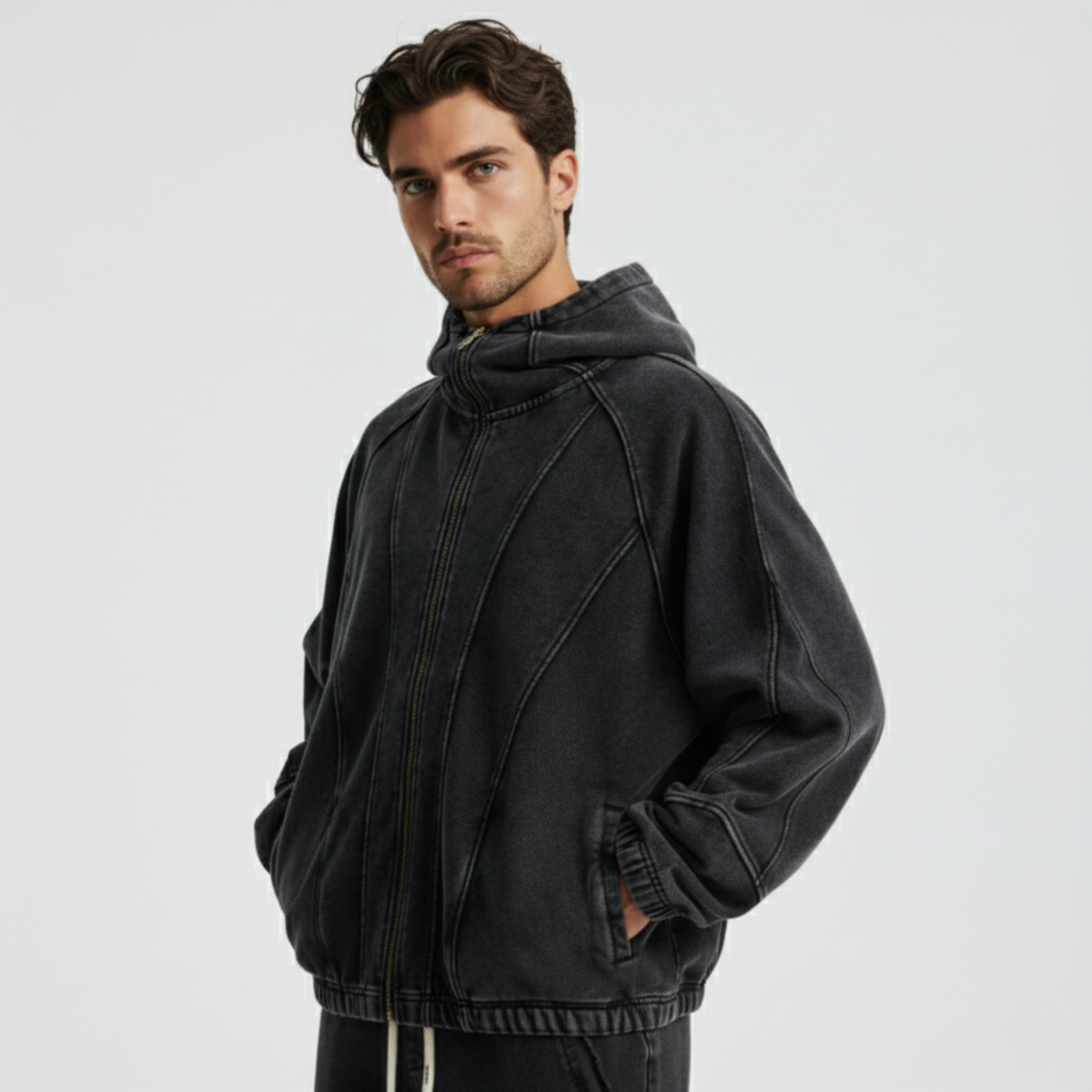 Siggnia Veyron Structured Zip Hoodie
