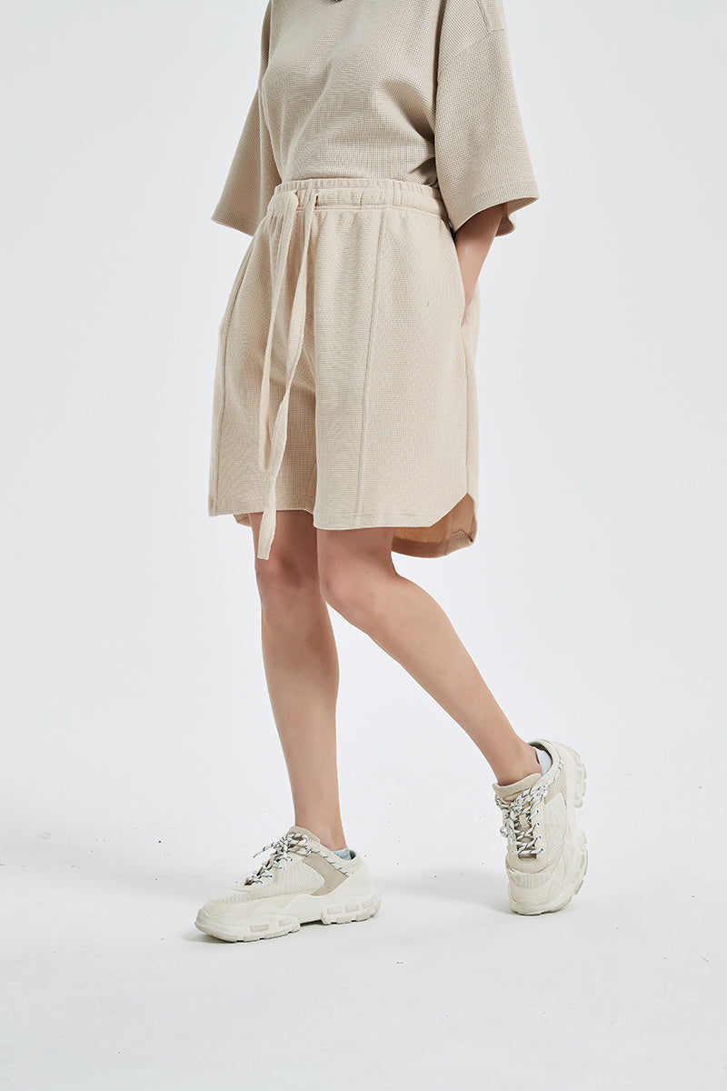 Siggnia WaffleBreathe Split-Hem Shorts
