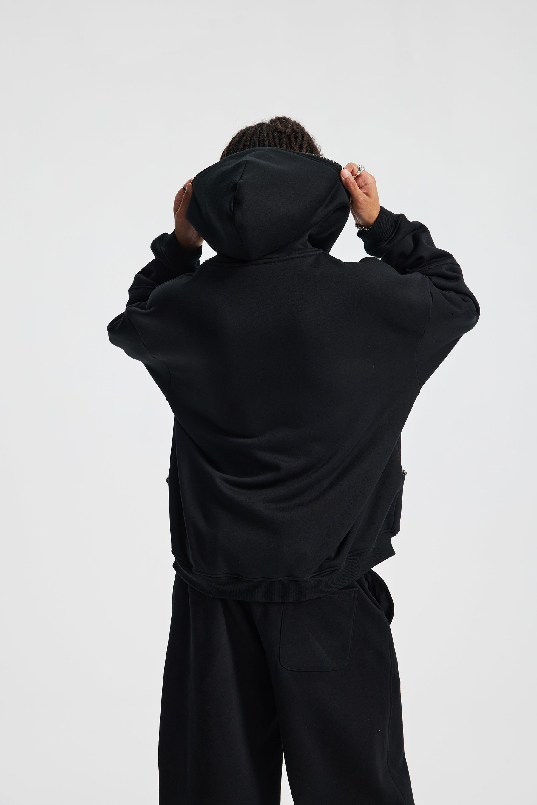 Siggnia Stitch Oversized Zip Hoodie