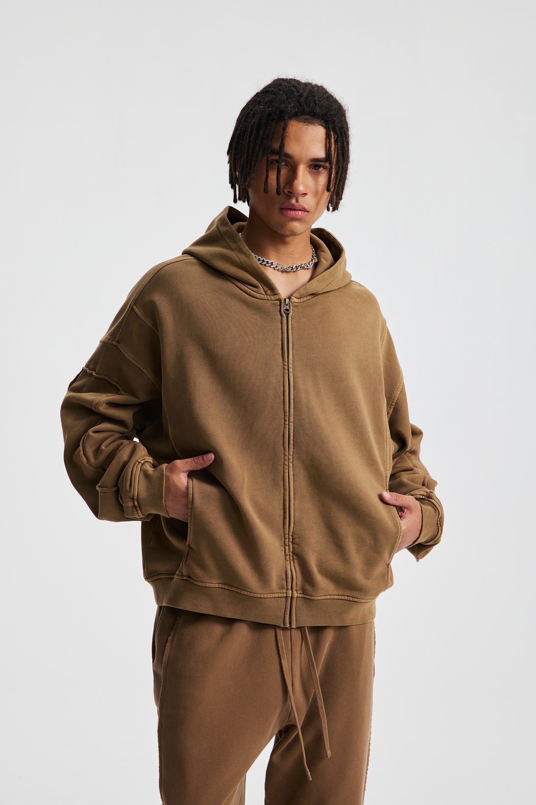 Siggnia Rift Oversized Zip Hoodie