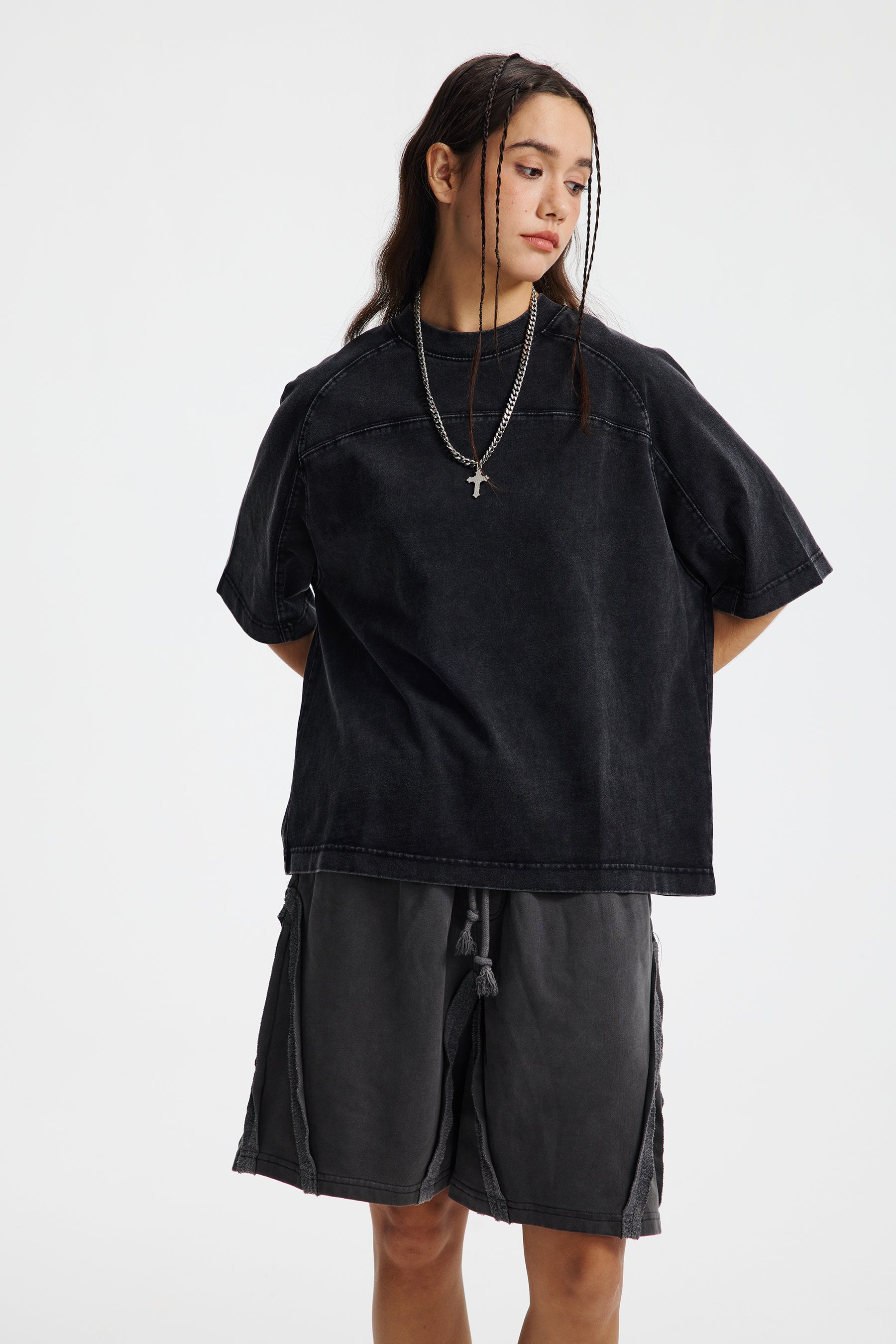 Siggnia Division Vintage Washed Panel Tee