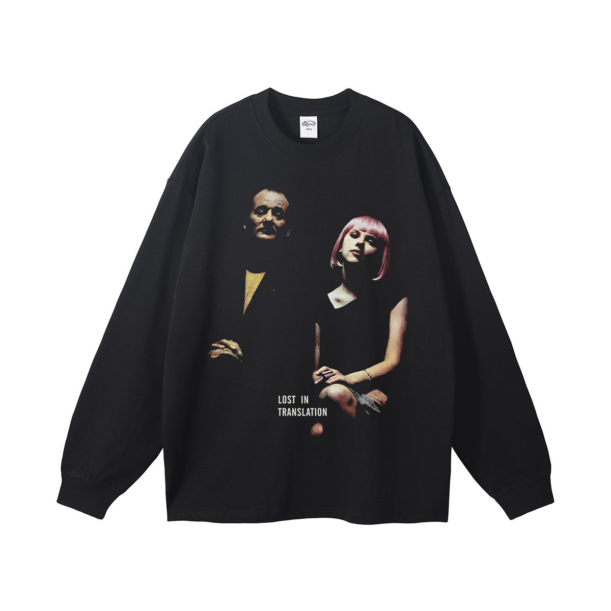 Siggnia Noir Oversized Graphic Long Sleeve