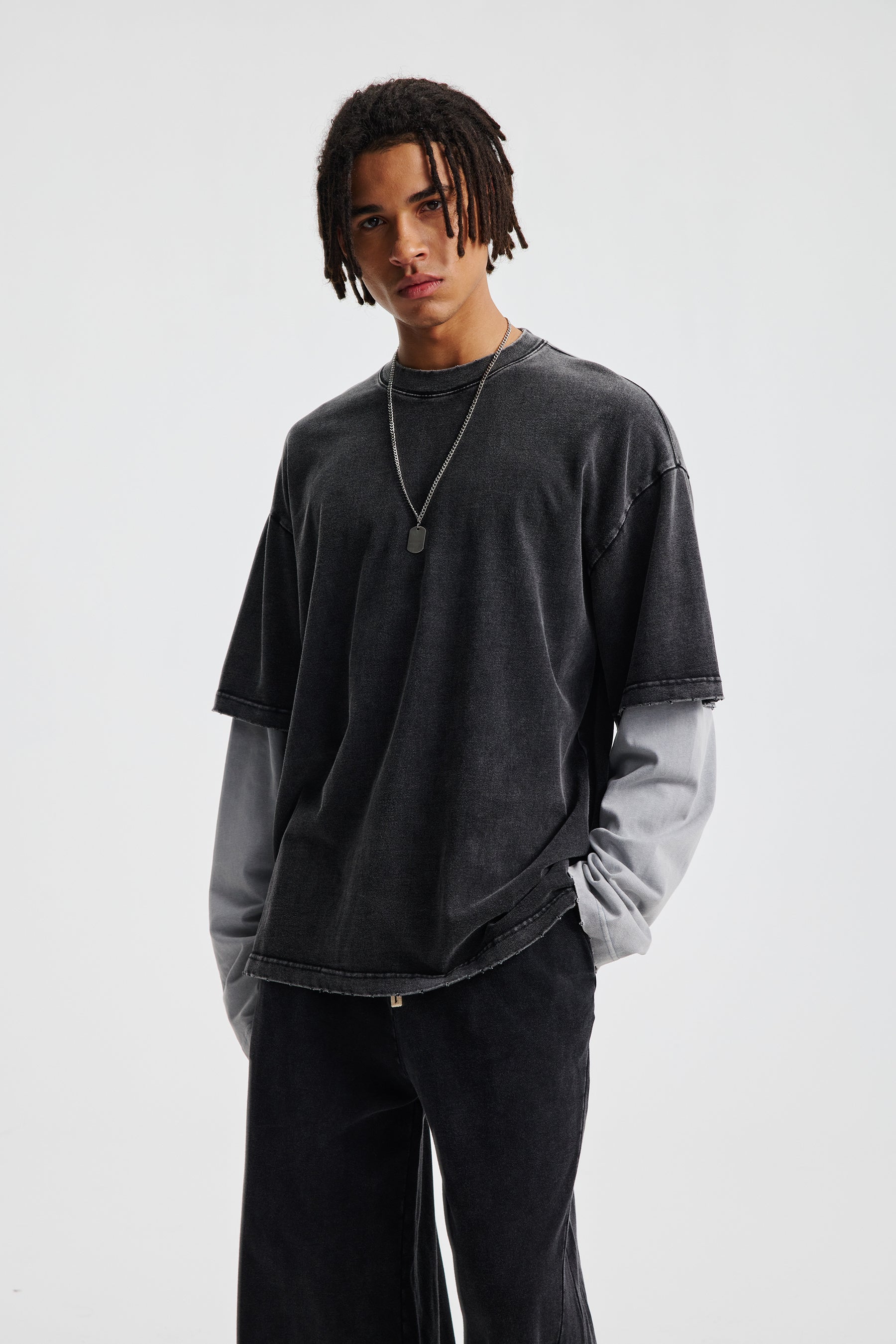 Siggnia Layered Oversized Long Sleeve