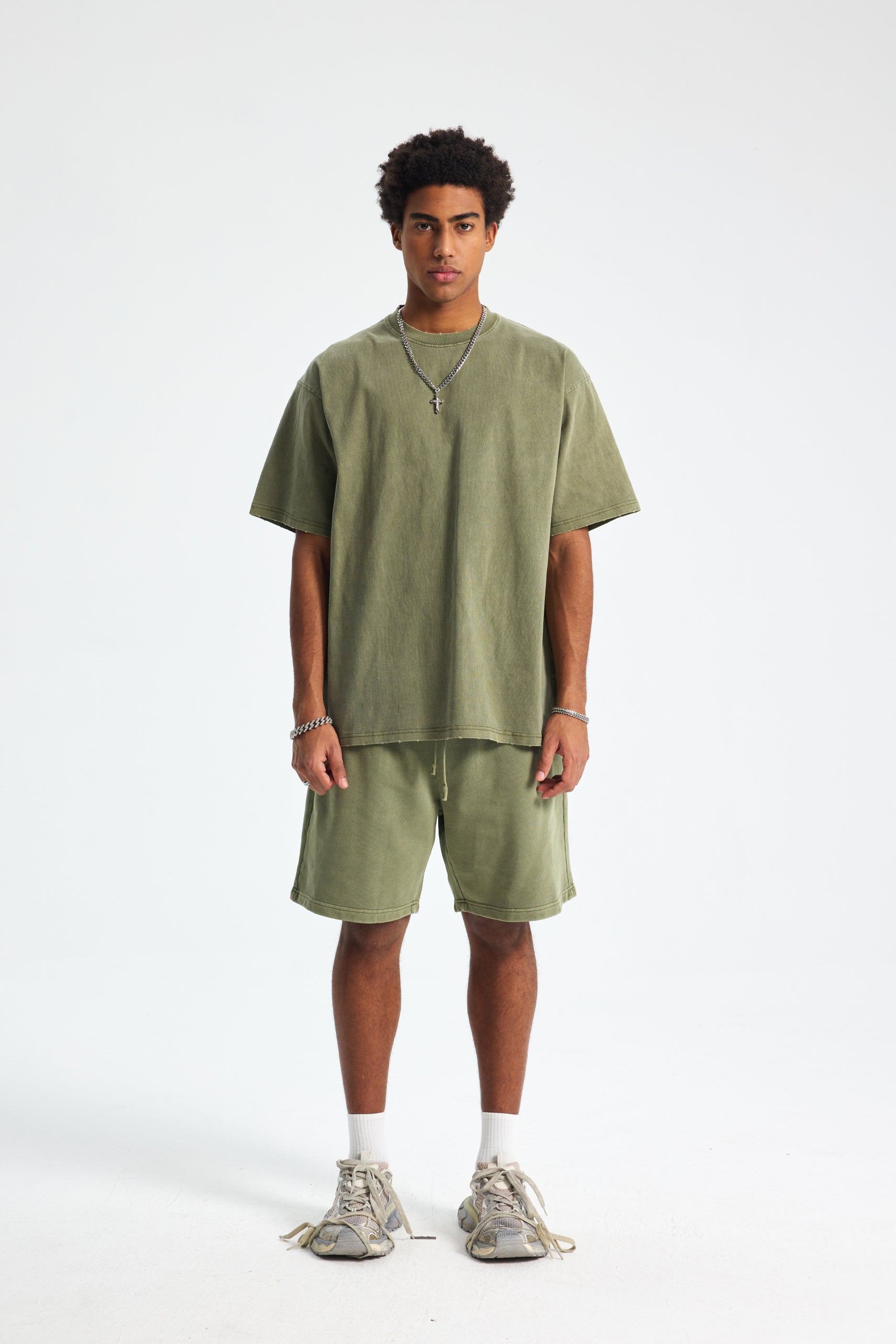 Siggnia Snowfade Raw-Edge Tee