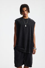 Siggnia Edge Vintage Washed Cut-Off Tank