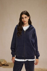 Siggnia Eclipse Washed Zip Hoodie