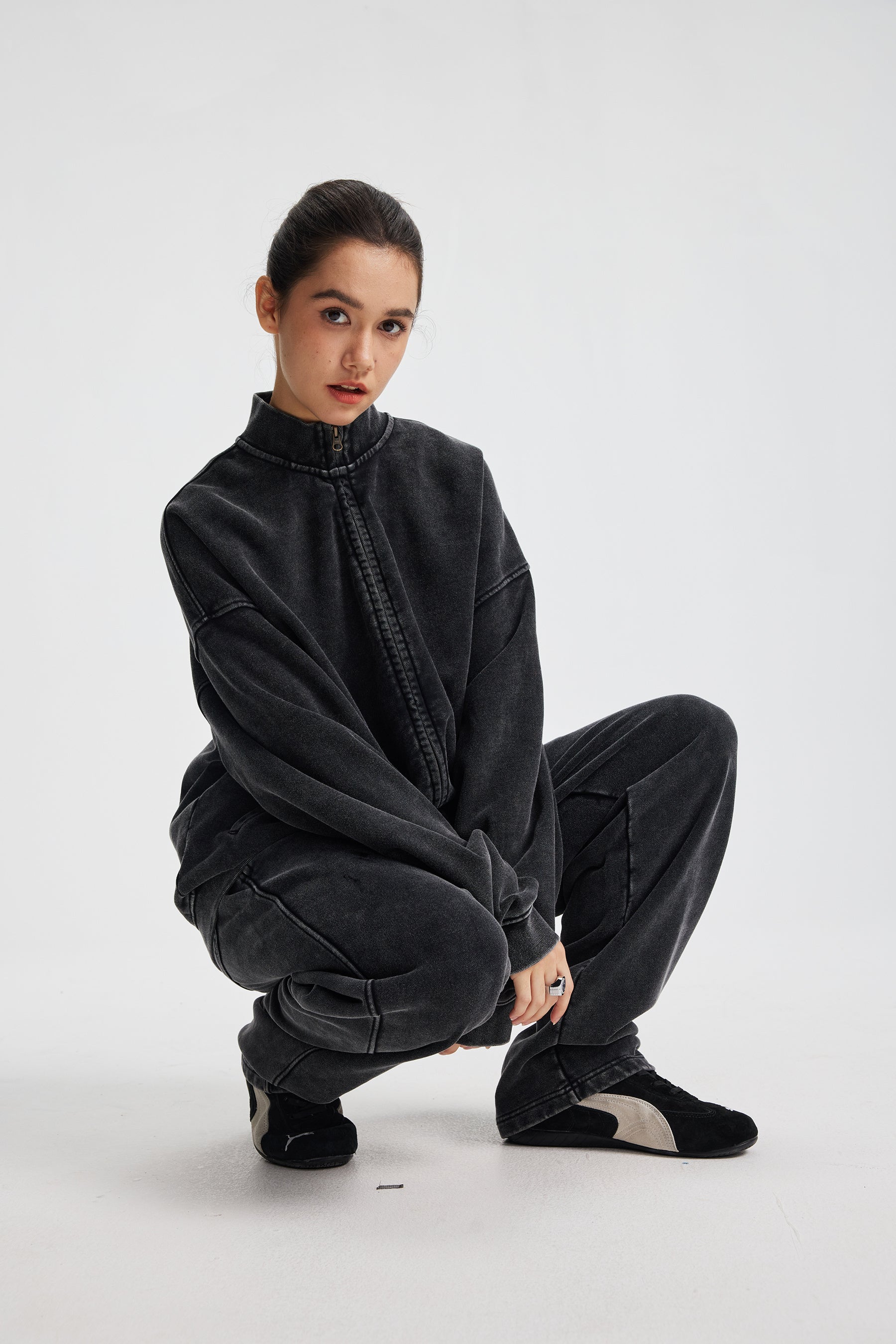 Siggnia Axis Oversized Zip up Jacket