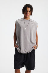 Siggnia Edge Vintage Washed Cut-Off Tank