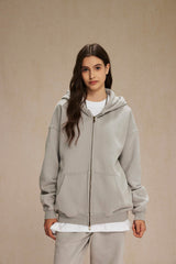 Siggnia Eclipse Washed Zip Hoodie