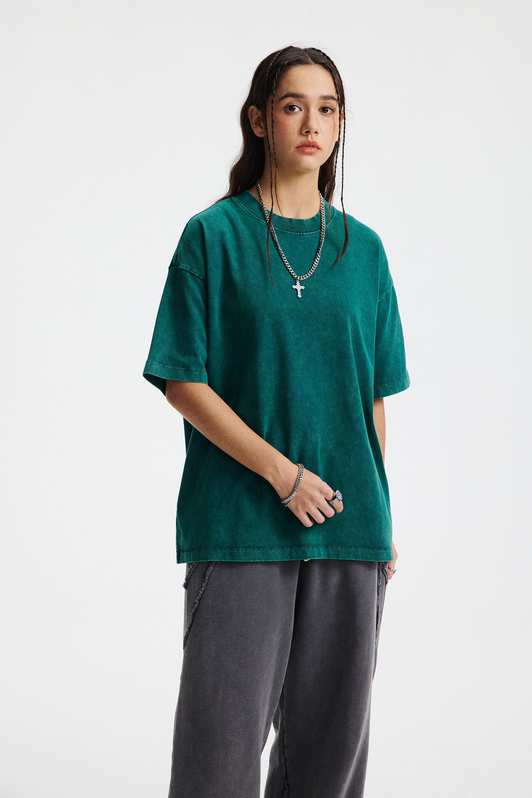 Siggnia Eclipse Washed Oversized Tee