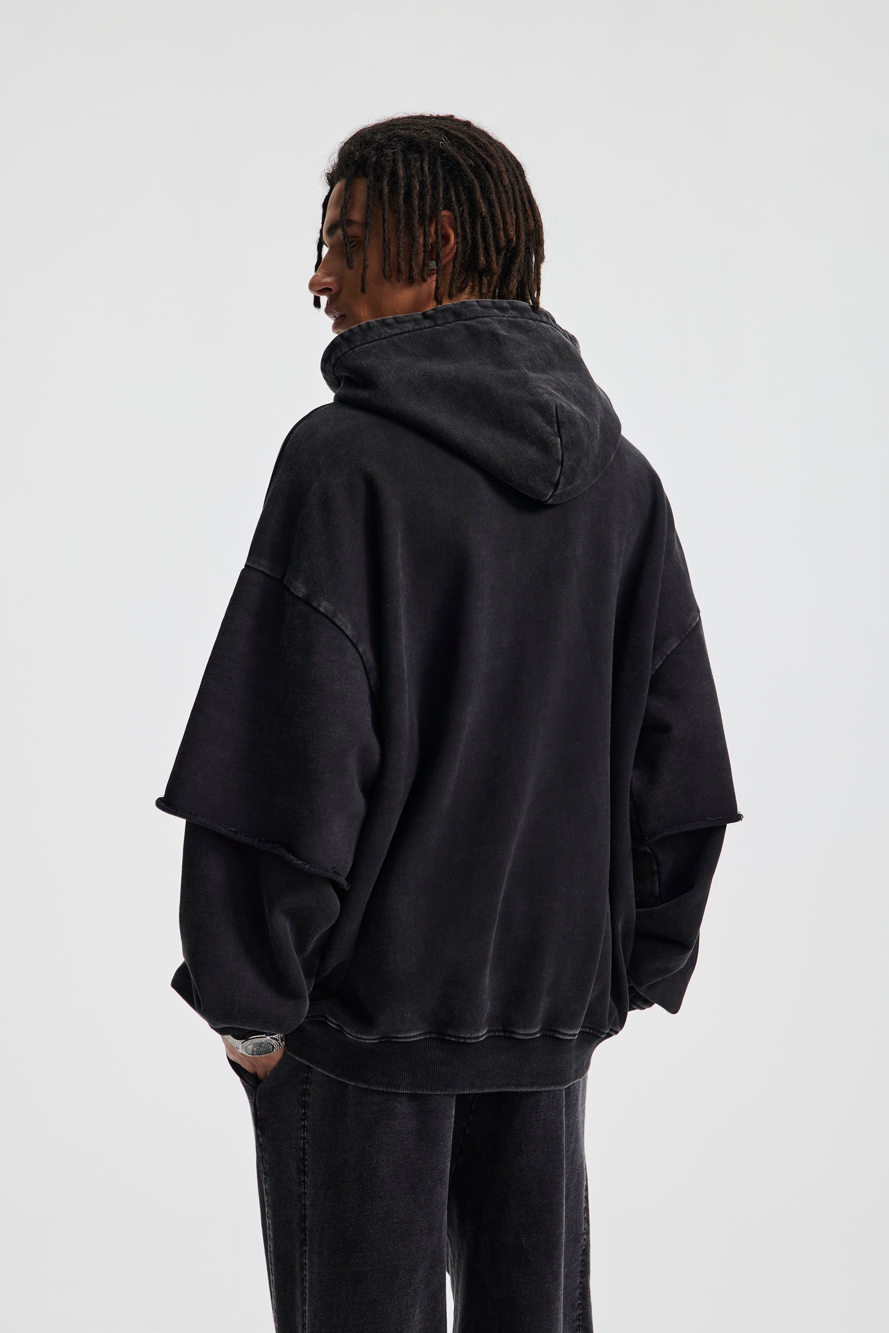 Siggnia Nexora Layered Oversized Hoodie